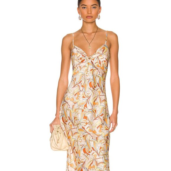 L*Space Joanna Midi Dress in Sunshine Floral Size Small $158 - Picture 2 of 10